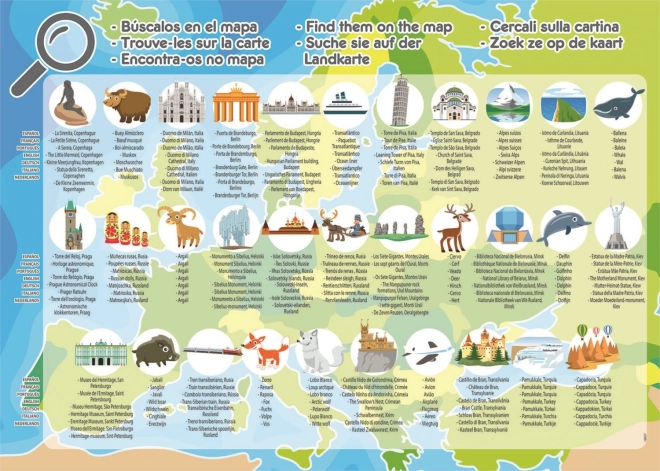 Educa puzzle Karta Europe 150 dijelova