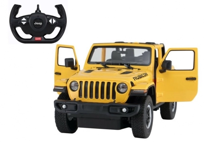 Auto R/C Jeep Wrangler Rubicon 1:14 Rastar – Žuti