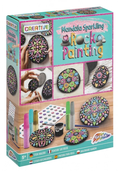 Grafix slikanje na kamenčiće - Mandala Sjajna