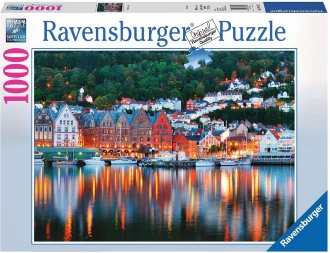 Puzzle Ravensburger Bergen Norveška 1000 dijelova