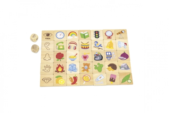 VIGA edukativna igra drvene puzzle za učenje osjetila
