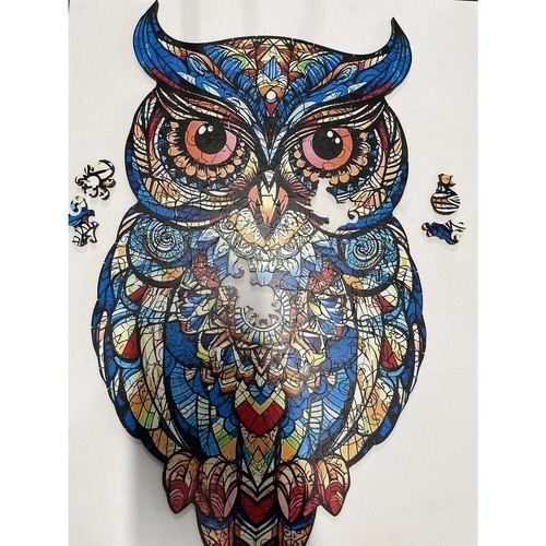 Drvene puzzle sova Kruzzel