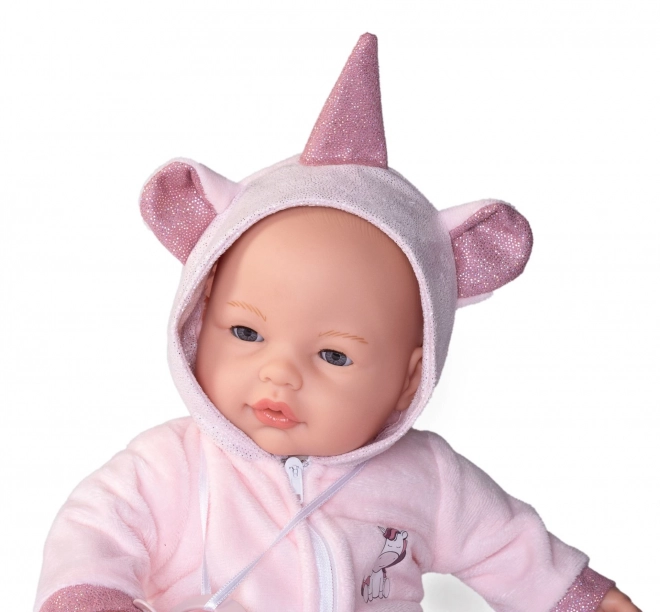 Antonio Juan 14362 BIMBA - lutka beba koja žmirka sa zvukovima i mekanim tkaninskim tijelom - 37 cm