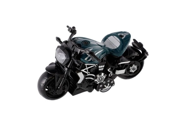 Motocikl metal/plast 10 cm na povratnom navijanju, razne boje u mješavini