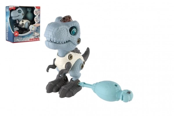 Dinosaurus vijčani plastični 12 cm s odvijačem na baterije s svjetlom i zvukom u kutiji 15x16x7 cm