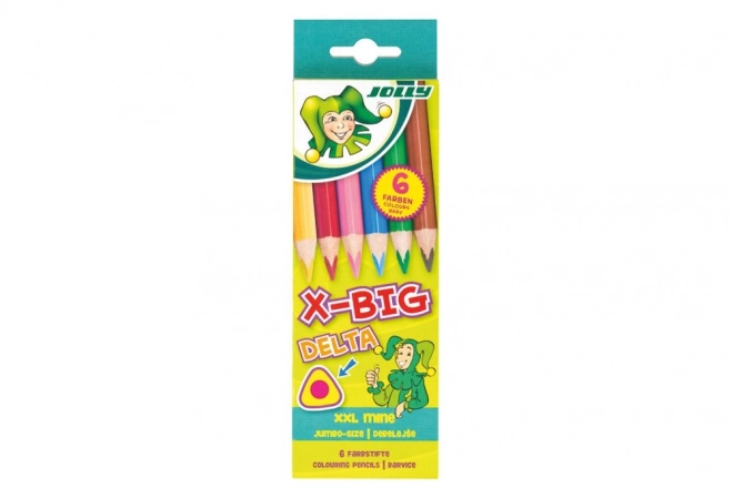 Velike trokutaste bojice X-Big Delta 6 boja