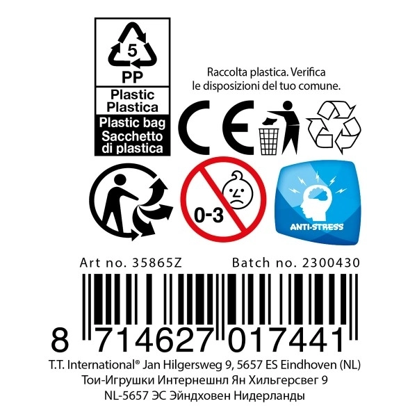 Antistresna narukvica sa stiskanjem sluzi 8cm