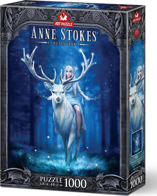 ART PUZZLE Sklapanje slagalica Anne Stokes: Čarobna šuma 1000 komada