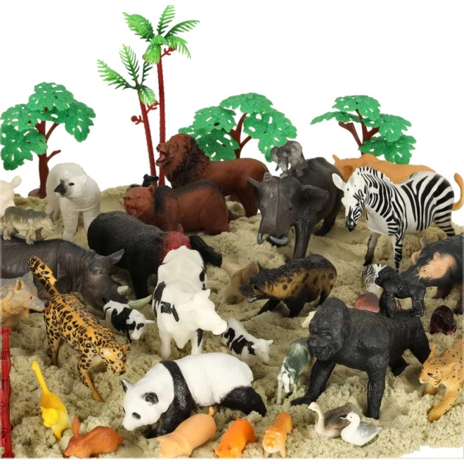 Zoo životinjske figure - 51 komada
