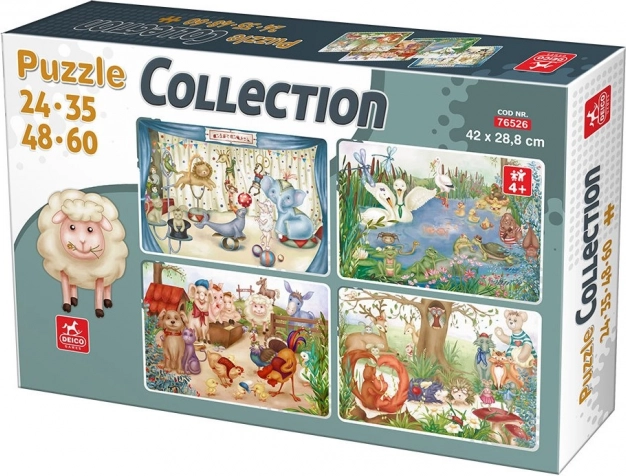Puzzle Životinjski prijatelji 4u1