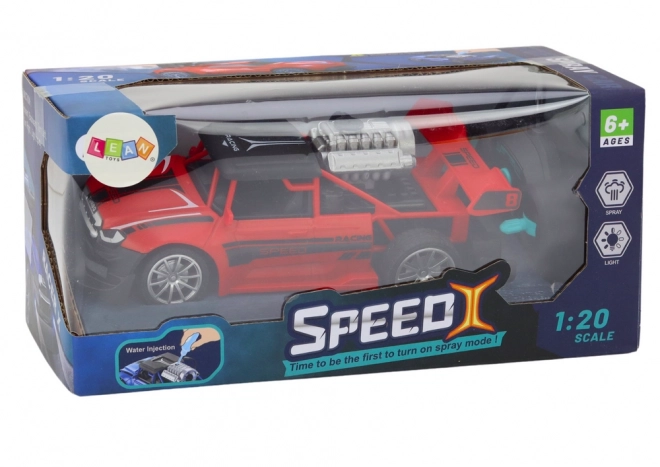 RC daljinski upravljani auto 1:20 Svjetla s efektom dima crvena
