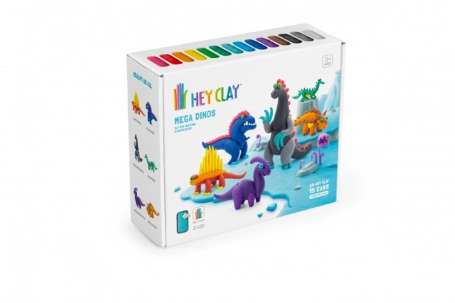 Plastična masa Hey Clay Mega Dinosaurs set
