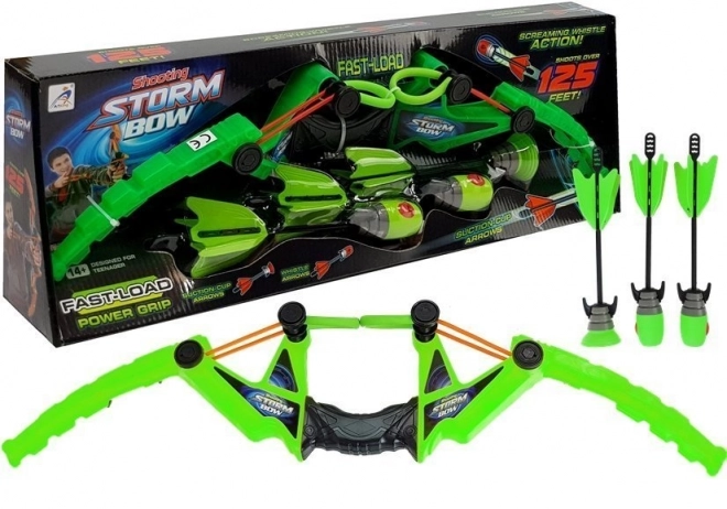 Set luka s 3 strelice Sportski zeleni 58 cm
