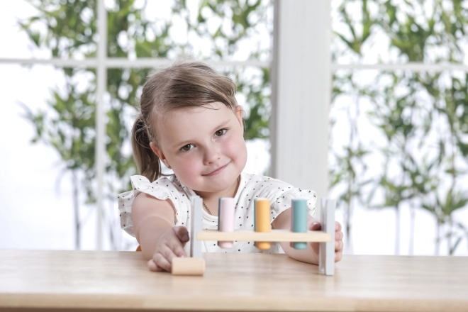 VIGA PolarB Drvena klupa s čekićem – Montessori igračka