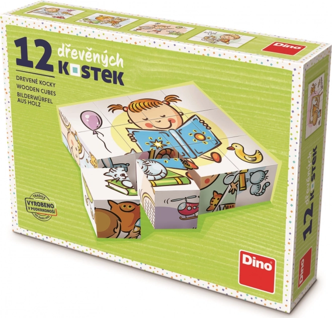 Dino Lijep dan 12 drvenih kockica
