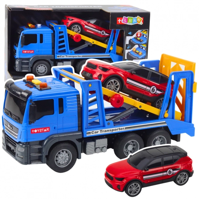 Vučna auto-transportna platforma s osobnim automobilom sa svjetlima i zvukovima TOYSTAR