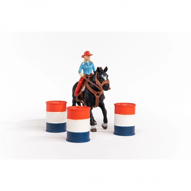 Set s figuricama Farm World Kaubojka i Utrka Oko Bačve