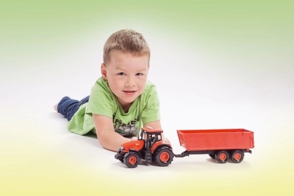 Crveni traktor Zetor s prikolicom sa zvučnim i svjetlosnim efektima - 36 cm