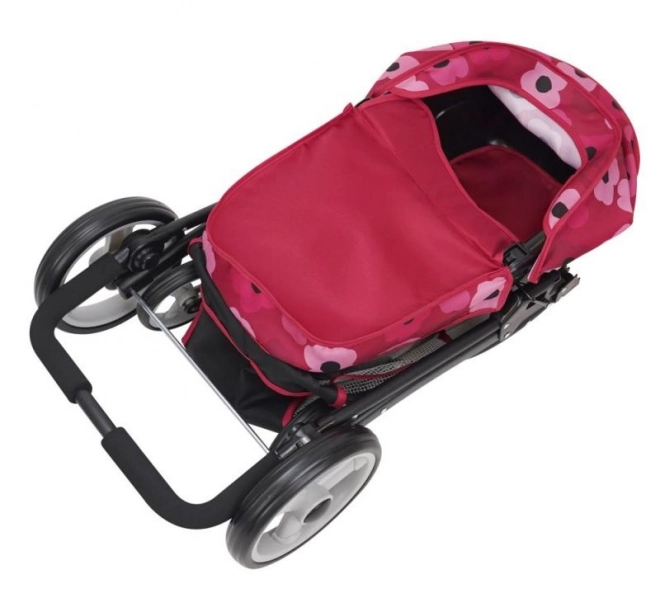 Kolica za lutke 2u1 - Bella Poppy Red