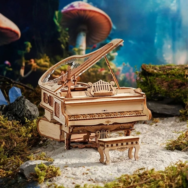 RoboTime 3D Drvene mehaničke puzzle Čarobni klavir (električni pogon)