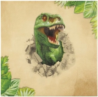 Papirnate salvete s motivom Dino, 12 kom