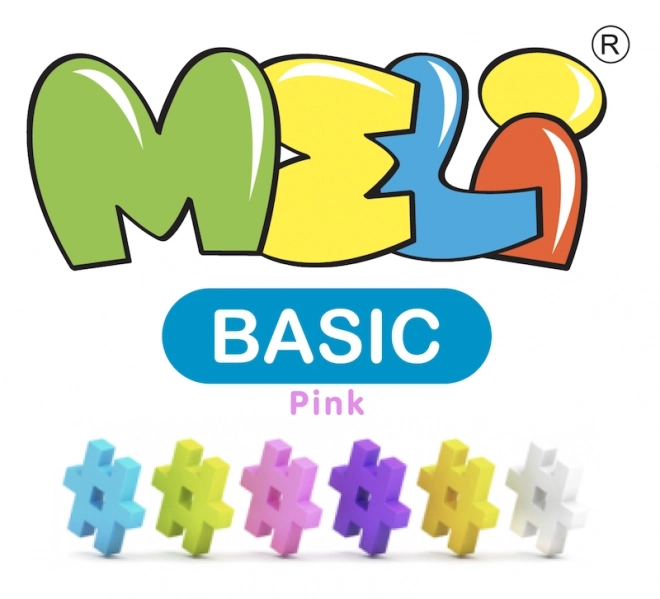 Građevni set Meli Basic Pink - 300 dijelova