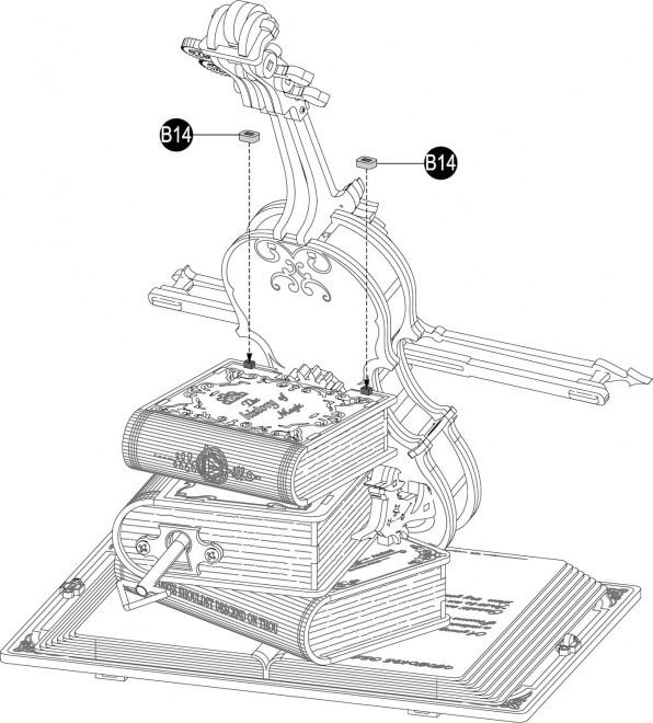 RoboTime drvene mehaničke slagalice Čarobni violončelo (električni pogon)