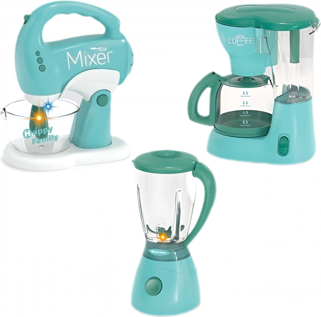 WOOPIE Set kućanskih uređaja za djecu 3u1 Mikser Blender Kuhinjski robot