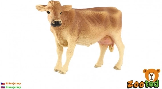 Realistični model krave Jersey, plastični, 13 cm