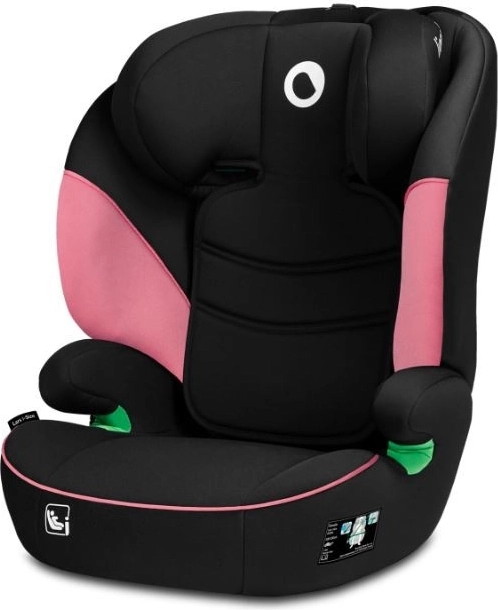 Dječja autosjedalica Lionelo Lars i-Size za djecu 100–150 cm, 15–36 kg, ružičasta