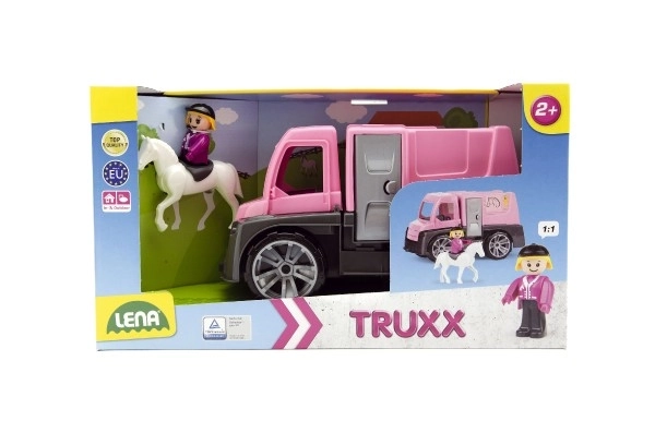 Auto Truxx prijevoz konja s figuricama plast 26cm u kutiji 39x22x16cm 24m+