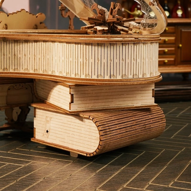 RoboTime 3D Drvene mehaničke puzzle Čarobni klavir (električni pogon)