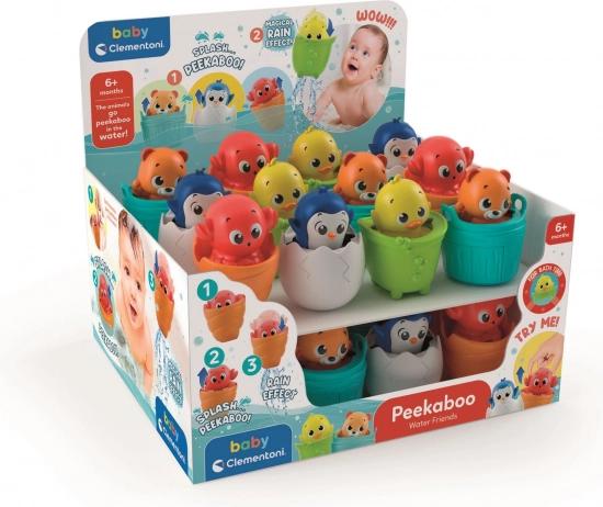 Baby Clementoni Peekaboo vodeni prijatelji – iskočna pačića