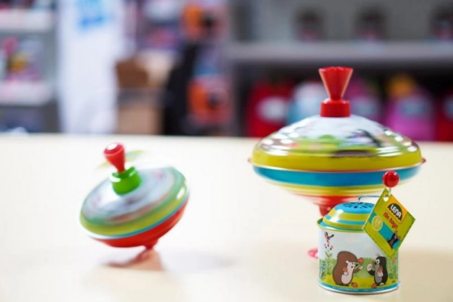 Káča rotirajući Krtek metal/plastika 13cm