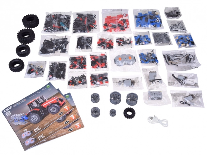 Veliki set blokova 1675-ele 1:17 Traktor + plug na daljinsko upravljanje ZA5251