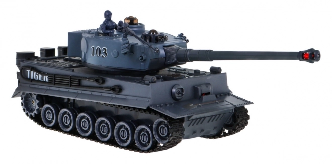 Daljinski upravljana 2 tenka T-34 protiv Tigera za djecu 3+ Modeli za pucanje 1:28 + Velika tenkovska bitka + Svjetlosni zvukovi