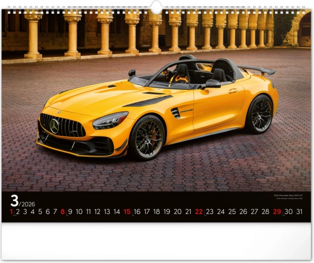 Zidni kalendar Brzi Automobili 2026