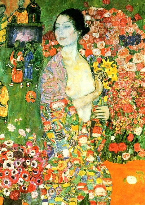 Uživajte u puzzle Gustav Klimt: Plesačica 1000 dijelova
