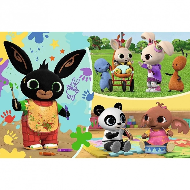 Velike puzzle Veseli dan s Bingom