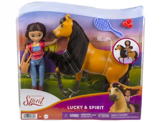 Set Lucky i Spirit lutka s konjem iz Mustanga: Duh slobode