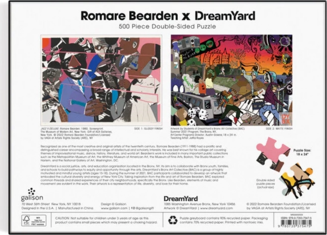 Dvostrana slagalica Romare Bearden x DreamYard 500 dijelova