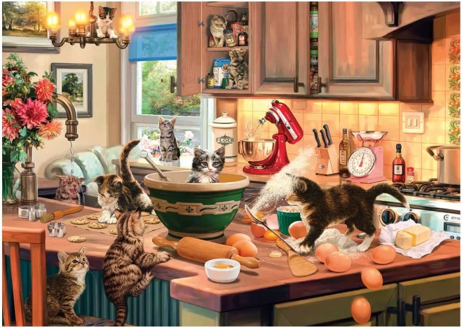 Puzzle Mačke u kuhinji XL 700 dijelova