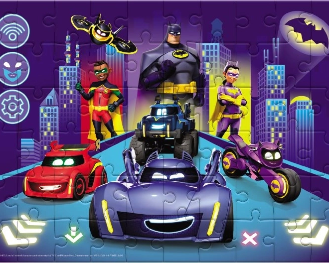 Puzzle DODO Batwheels: Noćna Vožnja 60 Dijelova
