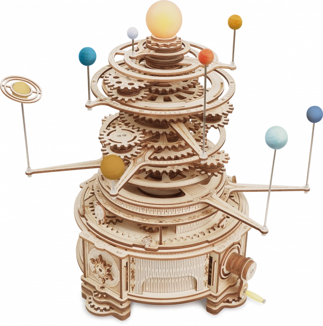 RoboTime 3D drvene mehaničke puzzle Planetarij
