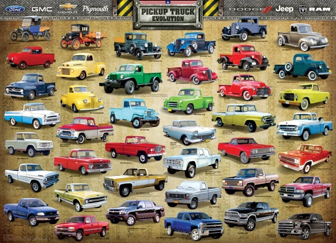 Puzzle EUROGRAPHICS razvoj pick-upova 1000 dijelova