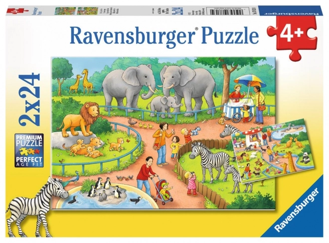 Puzzle Den u Zoološkom Vrtu 2x24