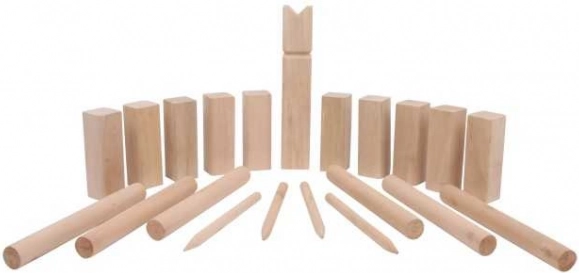 vikinška igra kubb Arthur – drveni vanjski set small foot
