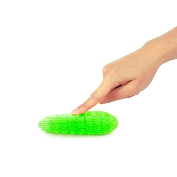 Worm za igru mijenjajući oblike antistres plastični 13cm 6 boja na kartici