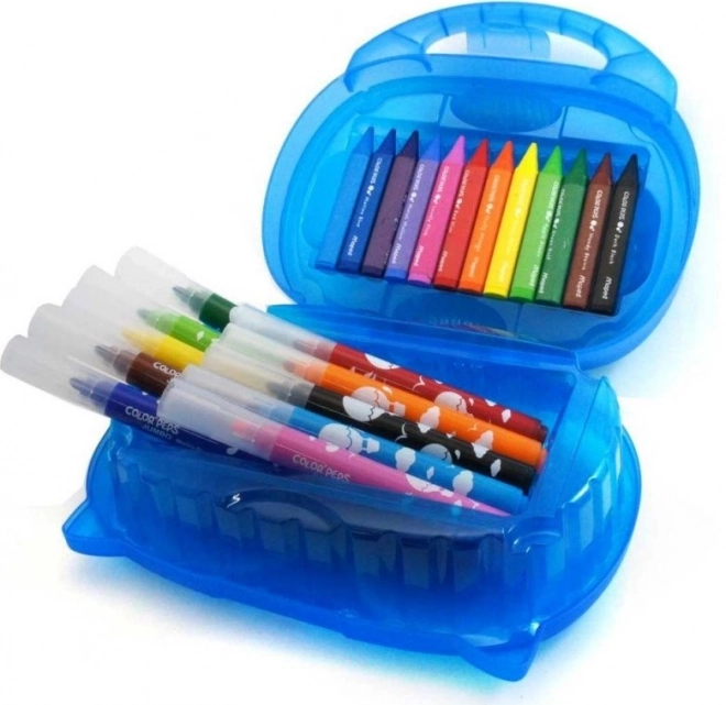 Set za crtanje za malu djecu - kofer s bojicama Colorpeps Jumbo Maped markeri