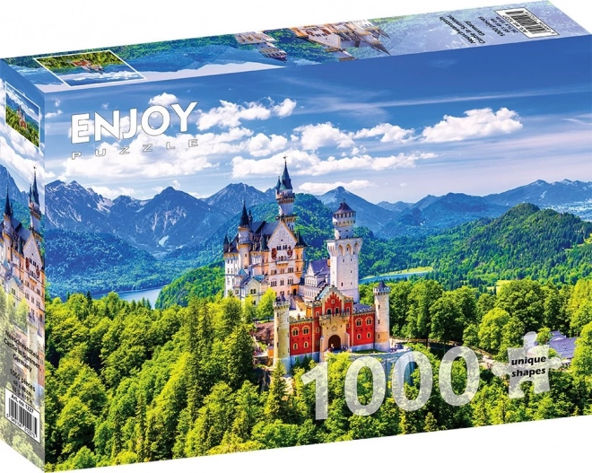 Puzzle Dvorac Neuschwanstein ljeti 1000 dijelova